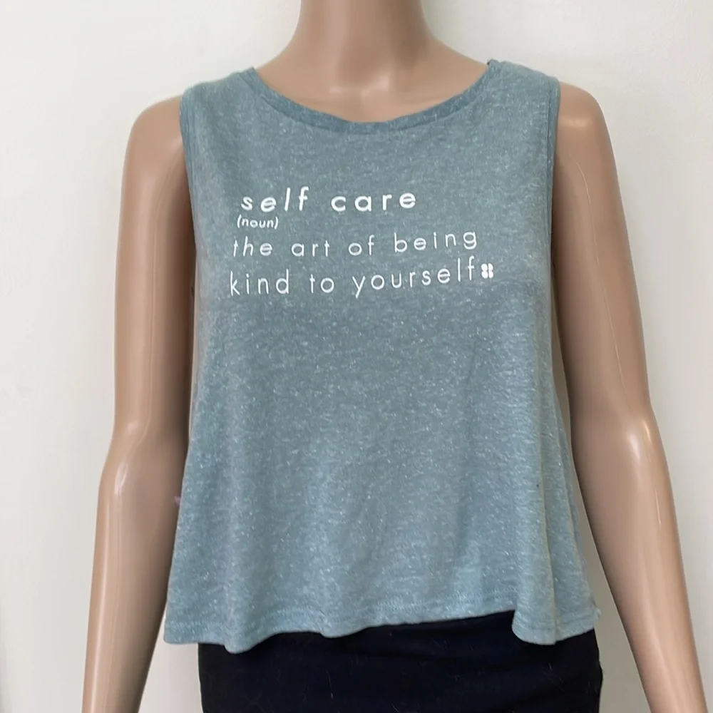 Sweaty Betty Self Care Definition Sleeveless Cropped Tank Top - Picture 1 of 6